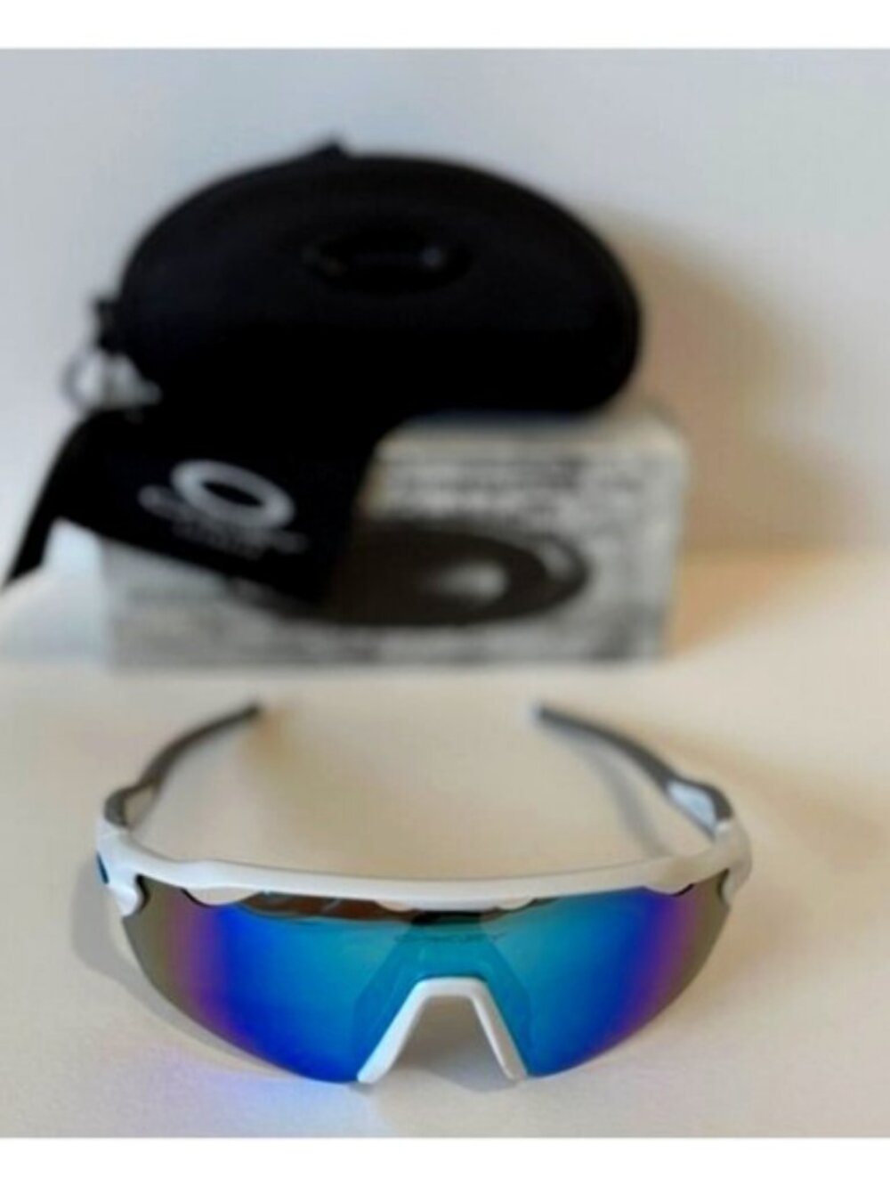 Oakley Radar EV PRIZM Polarized Blue OO9208 White-Gray Frame - Picture 7 of 11